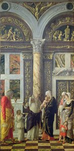 La Circoncision, panneau central du retable, c.1466 - Andrea Mantegna